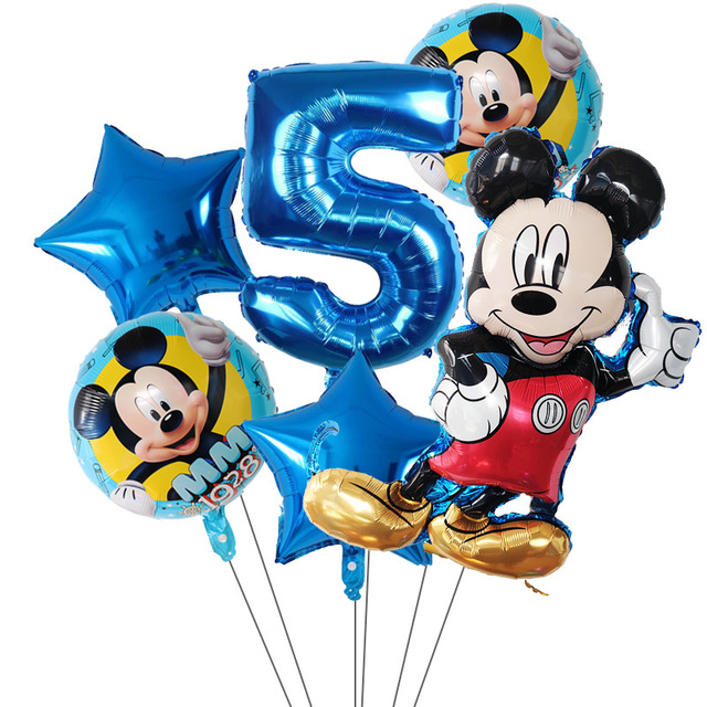 Zestaw Classic Mickey Minnie Mouse - balony cyfry na urodziny i Baby Shower - Wianko - 5