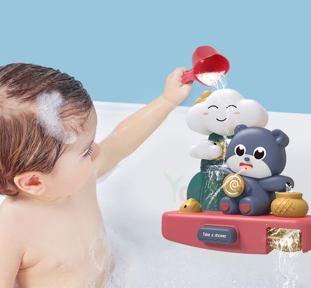 Zabawka do kąpieli - rurociąg woda Spray słoń ryba gumowa kaczka dla dzieci - Wianko - 39