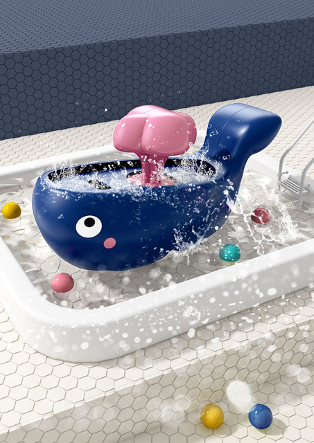 Zabawka do kąpieli - rurociąg woda Spray słoń ryba gumowa kaczka dla dzieci - Wianko - 30