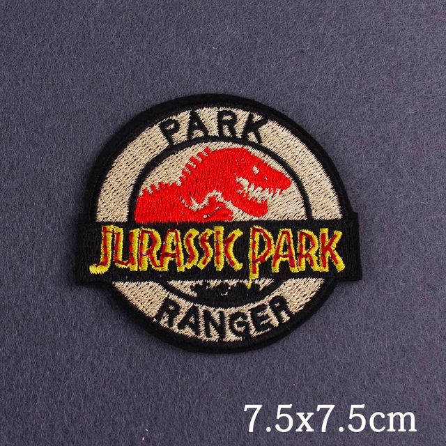 Naszywki haftowane Jurassic Park - paski dinozaurów na ubrania - Wianko - 16