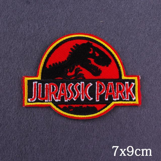 Naszywki haftowane Jurassic Park - paski dinozaurów na ubrania - Wianko - 17