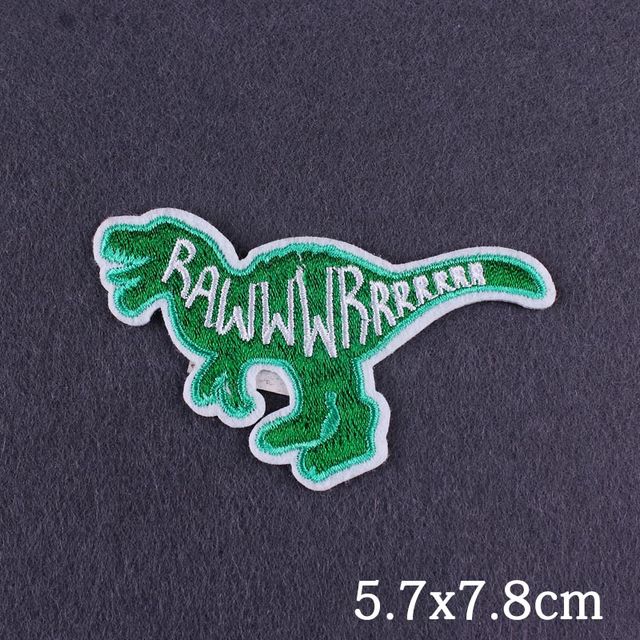 Naszywki haftowane Jurassic Park - paski dinozaurów na ubrania - Wianko - 24