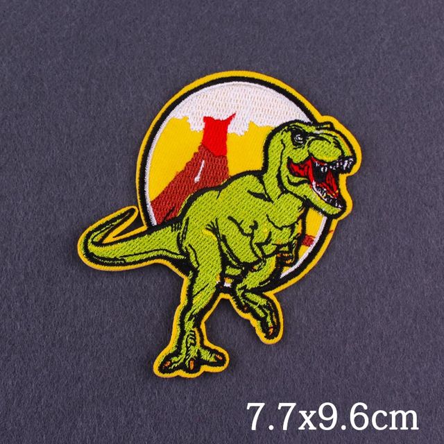 Naszywki haftowane Jurassic Park - paski dinozaurów na ubrania - Wianko - 19