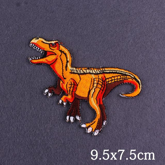 Naszywki haftowane Jurassic Park - paski dinozaurów na ubrania - Wianko - 12