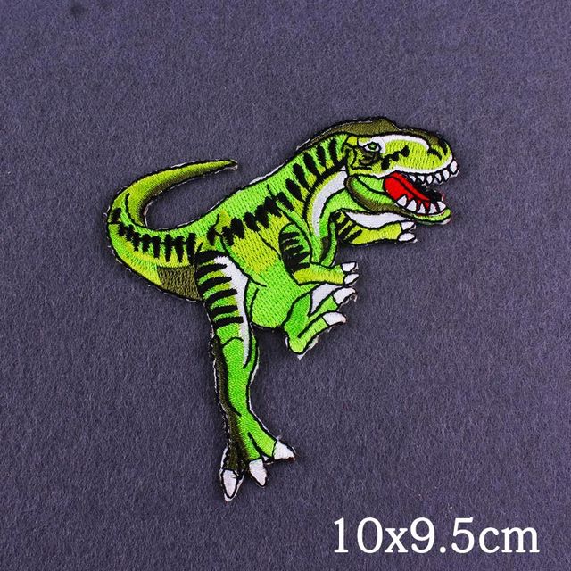 Naszywki haftowane Jurassic Park - paski dinozaurów na ubrania - Wianko - 10