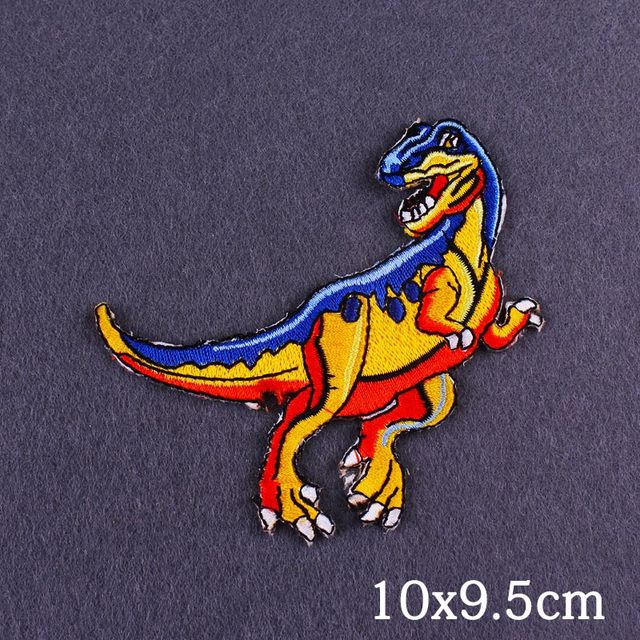 Naszywki haftowane Jurassic Park - paski dinozaurów na ubrania - Wianko - 7
