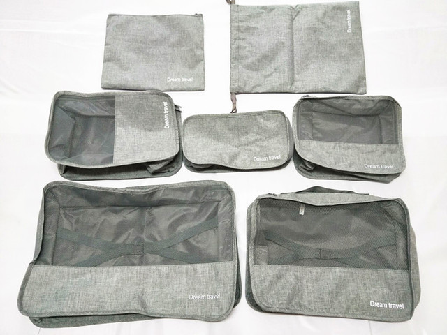 Zestaw 7 wodoodpornych torb podróżnych - organizery ubrań dla mężczyzn, wyposażenie do sortowania bagażu - Wianko - 27