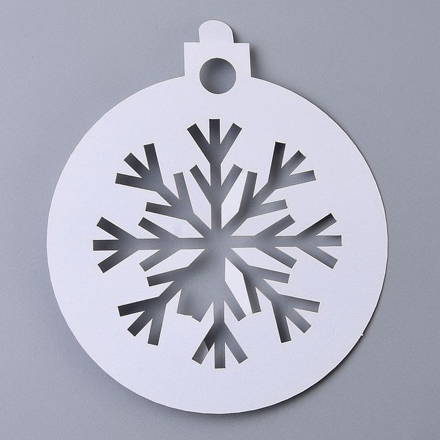 Torby świąteczne papierowe Xmas z płatkami śniegu do pakowania biżuterii i prezentów - Wianko - 7