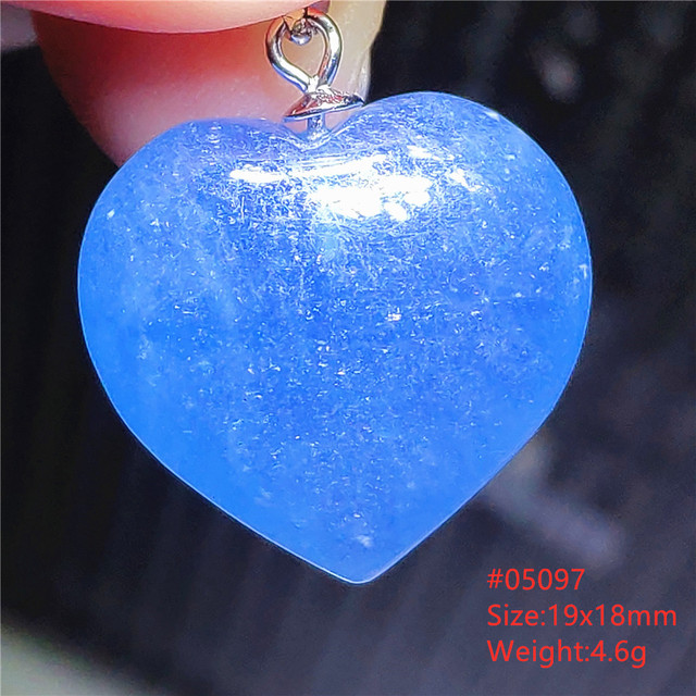 Wisiorek z prawdziwego niebieskiego, naturalnego akwamarynu z Brazylii - kropla wody, 31x23x12mm - Wianko - 77