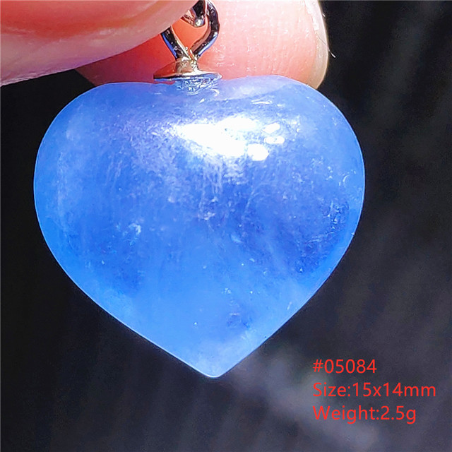 Wisiorek z prawdziwego niebieskiego, naturalnego akwamarynu z Brazylii - kropla wody, 31x23x12mm - Wianko - 51