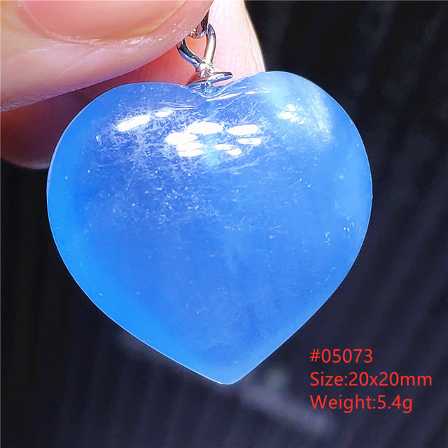 Wisiorek z prawdziwego niebieskiego, naturalnego akwamarynu z Brazylii - kropla wody, 31x23x12mm - Wianko - 31