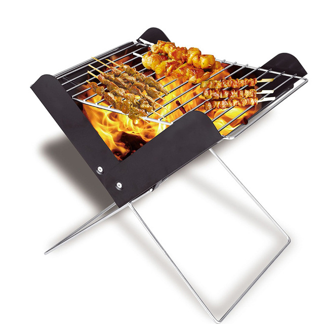 Przenośny grill piknikowy Koreański X - mały, składany, idealny na świeżym powietrzu, do gotowania podczas wspinaczki i kempingu - Wianko - 1