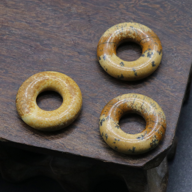 Koraliki żółte Jades tygrysiego oka 20x8mm - 2 sztuki - kamienie naturalne do tworzenia biżuterii - Wianko - 18