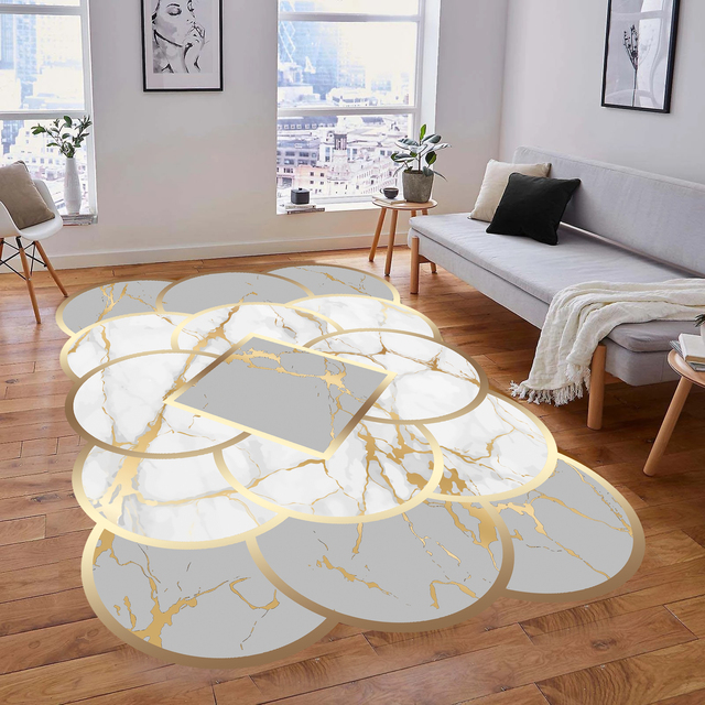 Duży antypoślizgowy dywan Home Decoration z podstawą do kuchni, salonu i sypialni - Wianko - 4