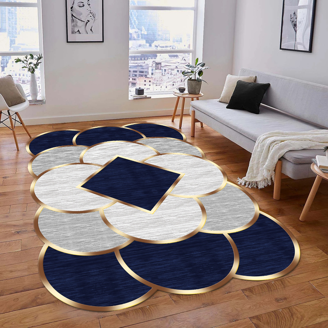 Duży antypoślizgowy dywan Home Decoration z podstawą do kuchni, salonu i sypialni - Wianko - 2