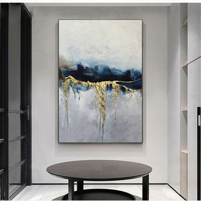 Złote drzewo abstrakcyjne - plakat na ścianę, nowoczesny nadruk na płótnie, wystrój salonu - Wianko - 10
