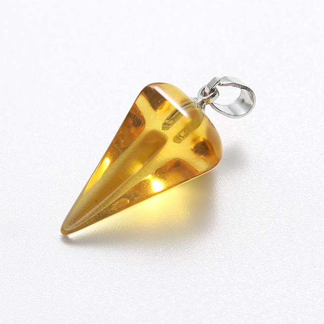 Hurtowa sprzedaż 10 sztuk sześciokątnych stożków ozdobnych z kryształem dla twórców biżuterii - Wianko - 8