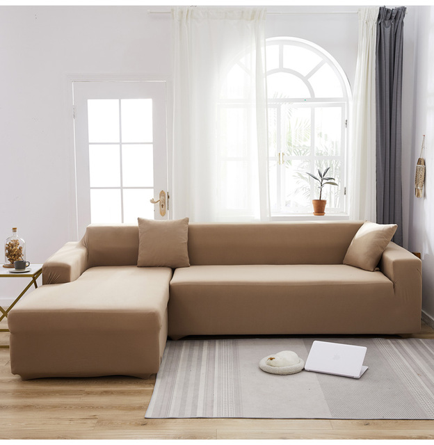 Elastyczny pokrowiec na sofę dla salonu - szezlong, kątowy fotel, narożna sofa - nowoczesny, elastyczny zestaw narzut na meble - Wianko - 15