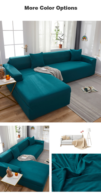 Elastyczny pokrowiec na sofę dla salonu - szezlong, kątowy fotel, narożna sofa - nowoczesny, elastyczny zestaw narzut na meble - Wianko - 11