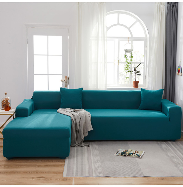 Elastyczny pokrowiec na sofę dla salonu - szezlong, kątowy fotel, narożna sofa - nowoczesny, elastyczny zestaw narzut na meble - Wianko - 12