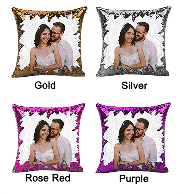 Niestandardowa poszewka na poduszkę z cekinami Home Decor, kolor Glitter, pełne zakrycie - Wianko - 5