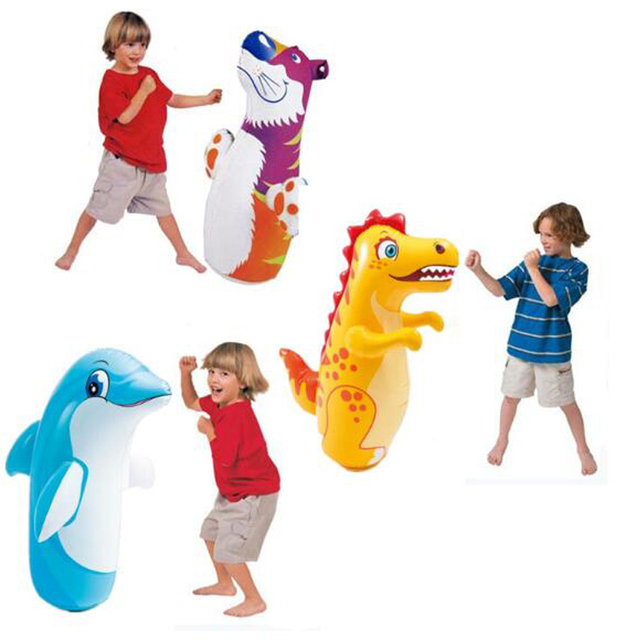 Boks nadmuchiwany worek treningowy dla dzieci - Tumbler, zabawka sportowa dla chłopców i dziewczynek od 5 do 10 lat - Wianko - 1