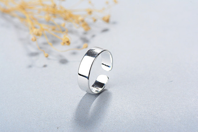 Pierścień XIYANIKE srebrny, prosta, kreatywna biżuteria ręcznie robiona, idealna jako prezent urodzinowy dla kobiet - Wianko - 3