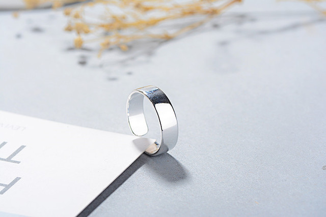 Pierścień XIYANIKE srebrny, prosta, kreatywna biżuteria ręcznie robiona, idealna jako prezent urodzinowy dla kobiet - Wianko - 5