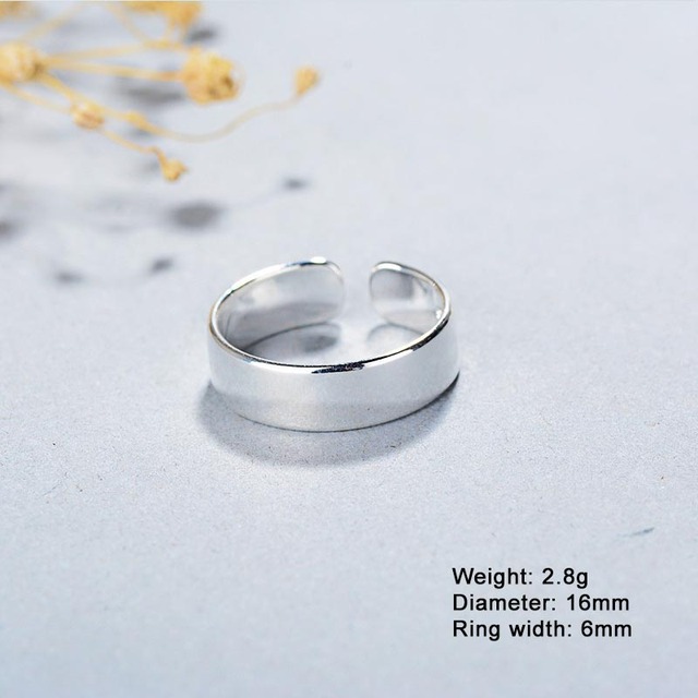 Pierścień XIYANIKE srebrny, prosta, kreatywna biżuteria ręcznie robiona, idealna jako prezent urodzinowy dla kobiet - Wianko - 1