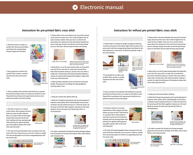 Zestaw Mini Krzyż Haft DIY 14CT/11CT Domek Boże Narodzenie - Zimowe Dekoracje - Wianko - 14