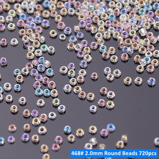 Spacer szklane koraliki Tube Bugles mieszany z kryształkami AB odzież biżuteria DIY - Wianko - 10