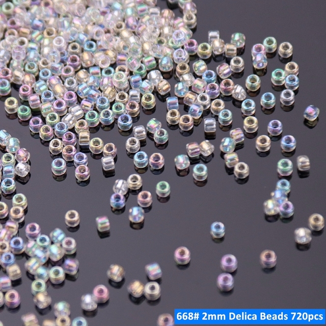 Spacer szklane koraliki Tube Bugles mieszany z kryształkami AB odzież biżuteria DIY - Wianko - 27