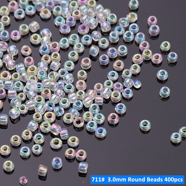 Spacer szklane koraliki Tube Bugles mieszany z kryształkami AB odzież biżuteria DIY - Wianko - 11