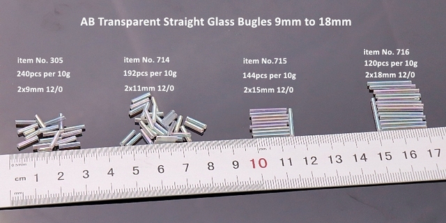 Spacer szklane koraliki Tube Bugles mieszany z kryształkami AB odzież biżuteria DIY - Wianko - 4