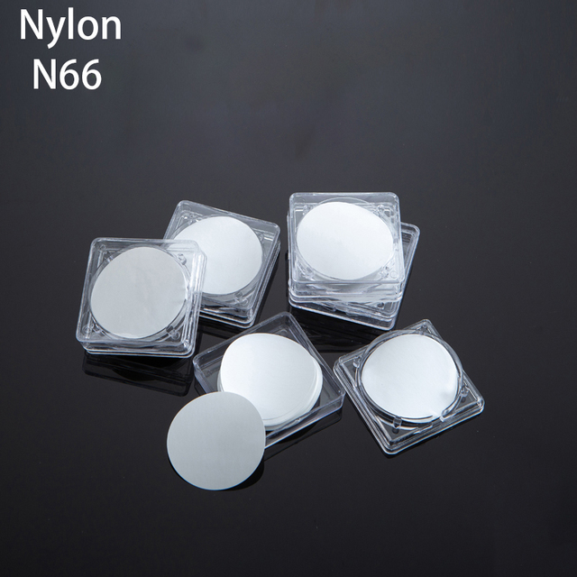 Zlewki Lab organiczny Nylon N66 przezroczysta membrana filtra Millipore - 50 sztuk/pudło - Duży rozmiar porów: 15um/40um/60um - Wianko - 1