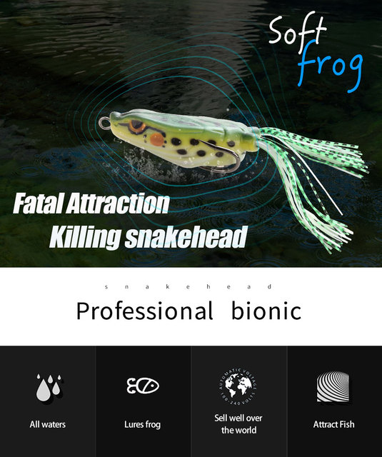 Snakehead - nowa żaba 15.2g, silna i miękka korba, sztuczna przynęta ray i minnow, wędkarska top przynęta wodna - Wianko - 1