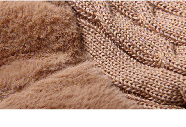 Ciepły i gruby płaszcz jesienno-zimowy dla dzieci z kapturem i futrem, wykonany z mieszanki dzianiny wełnianej - Wianko - 15