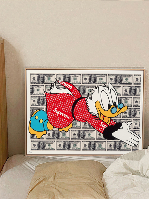 Mural dekoracyjny ze zdjęciem kaczora Donalda Anime na płótnie do salonu i sypialni - Wianko - 6