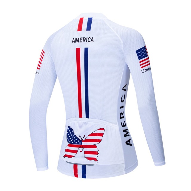 Koszulka kolarska damska z długim rękawem 2019, road MTB, górska droga, maillot Racing, biała z czaszką - Wianko - 29
