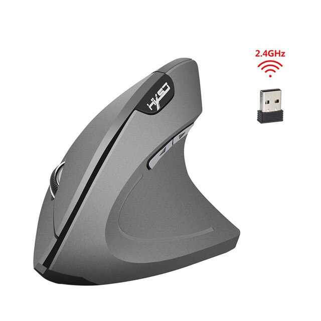 Bezprzewodowa mysz pionowa z odbiornikiem USB - 2400 DPI, ergonomiczna, zamiennik dla laptopów Macbook i notebooków - Wianko - 2