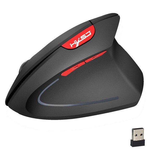 Bezprzewodowa mysz pionowa z odbiornikiem USB - 2400 DPI, ergonomiczna, zamiennik dla laptopów Macbook i notebooków - Wianko - 5