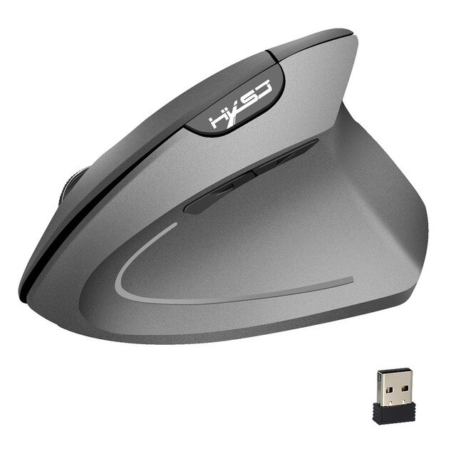 Bezprzewodowa mysz pionowa z odbiornikiem USB - 2400 DPI, ergonomiczna, zamiennik dla laptopów Macbook i notebooków - Wianko - 8