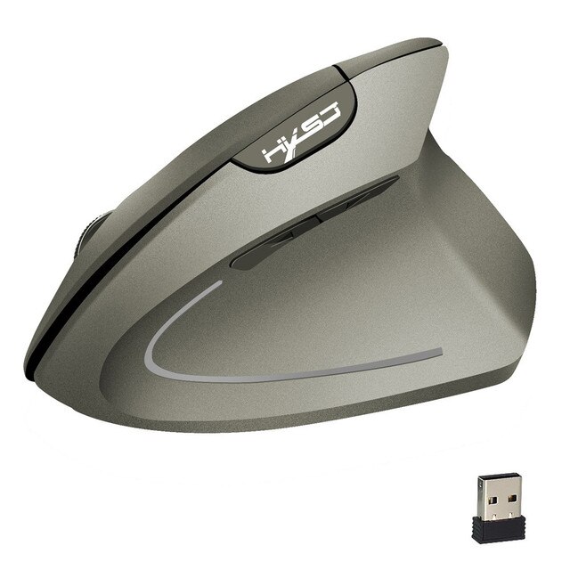 Bezprzewodowa mysz pionowa z odbiornikiem USB - 2400 DPI, ergonomiczna, zamiennik dla laptopów Macbook i notebooków - Wianko - 11