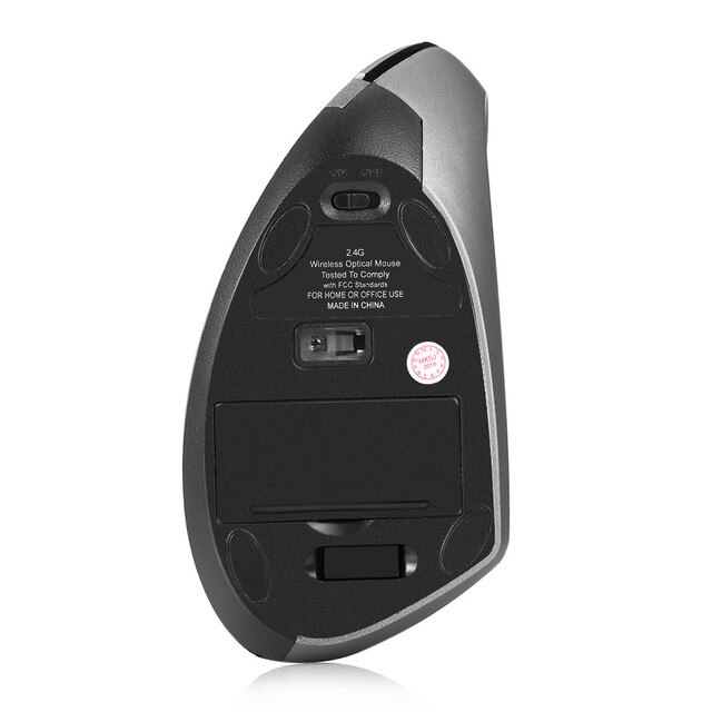 Bezprzewodowa mysz pionowa z odbiornikiem USB - 2400 DPI, ergonomiczna, zamiennik dla laptopów Macbook i notebooków - Wianko - 13