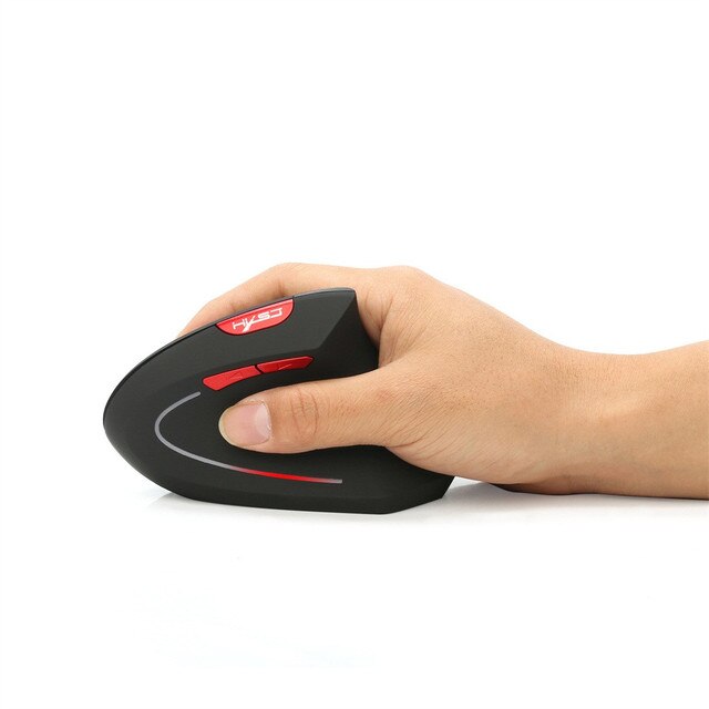 Bezprzewodowa mysz pionowa z odbiornikiem USB - 2400 DPI, ergonomiczna, zamiennik dla laptopów Macbook i notebooków - Wianko - 6