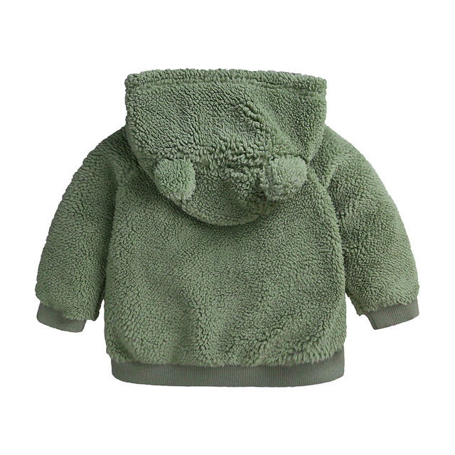 Płaszcz zimowy dla niemowląt z kapturem i uszami w stylu Cartoon, jesień/zima, 0-18 miesięcy - Wianko - 12