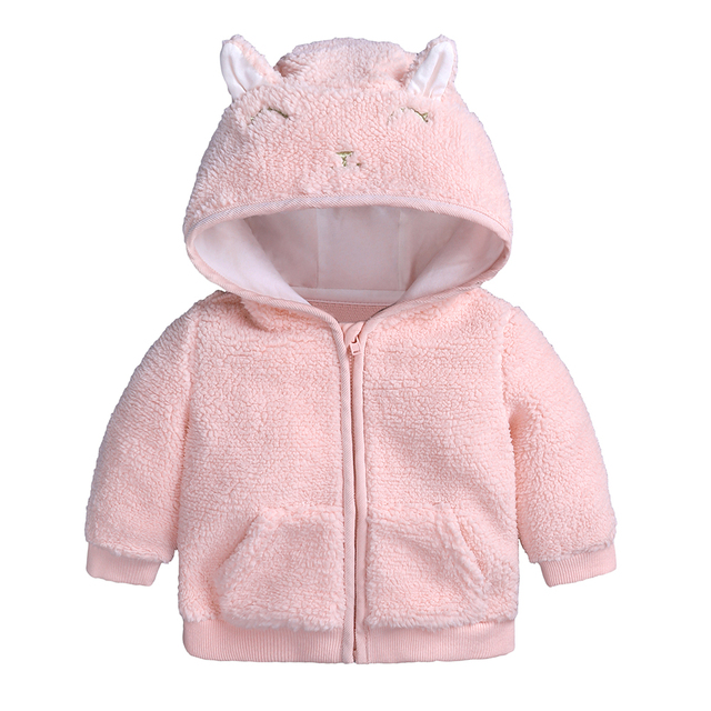 Płaszcz zimowy dla niemowląt z kapturem i uszami w stylu Cartoon, jesień/zima, 0-18 miesięcy - Wianko - 18