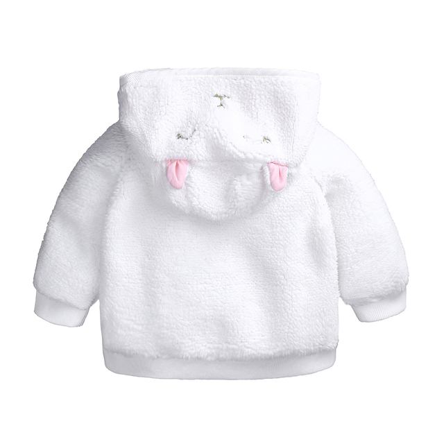 Płaszcz zimowy dla niemowląt z kapturem i uszami w stylu Cartoon, jesień/zima, 0-18 miesięcy - Wianko - 28