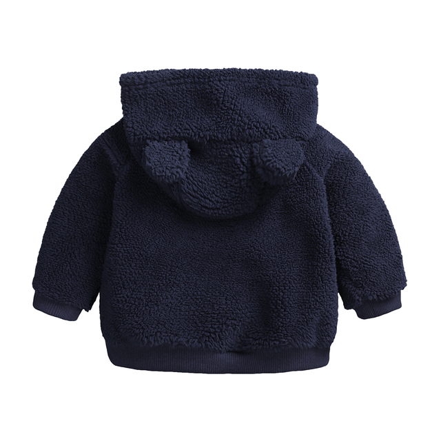 Płaszcz zimowy dla niemowląt z kapturem i uszami w stylu Cartoon, jesień/zima, 0-18 miesięcy - Wianko - 3