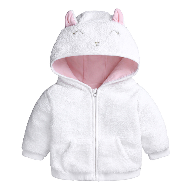 Płaszcz zimowy dla niemowląt z kapturem i uszami w stylu Cartoon, jesień/zima, 0-18 miesięcy - Wianko - 27